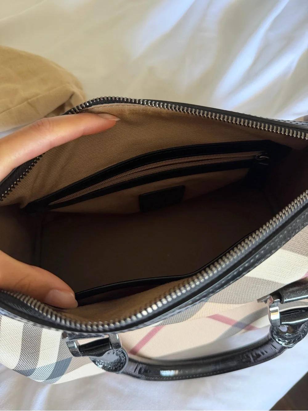 Burberry Check Bowling Bag